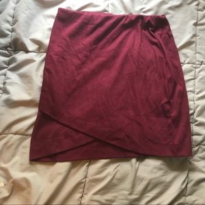 Wine Colored Mini Skirt (NWOT)